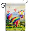 Escape Hot Air Balloon - Fun In The Sun Summer Vertical Impressions Decorative Flags HG106112 Made In USA