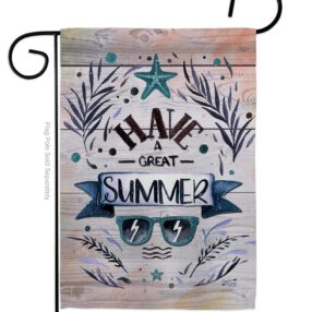 Have a Great Summer - Fun In The Sun Summer Vertical Impressions Decorative Flags HG137016 Made In USA