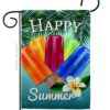 Happy Summer Pop - Fun In The Sun Summer Vertical Impressions Decorative Flags HG137027 Made In USA