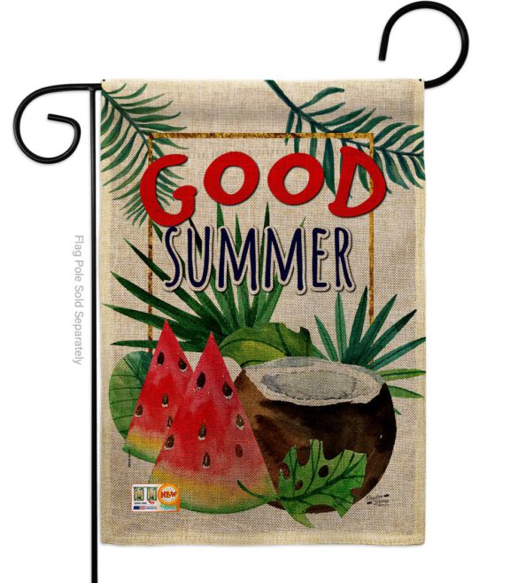 Good Summer Fruite - Fun In The Sun Summer Vertical Impressions Decorative Flags HG137065 Made In USA - Image 8