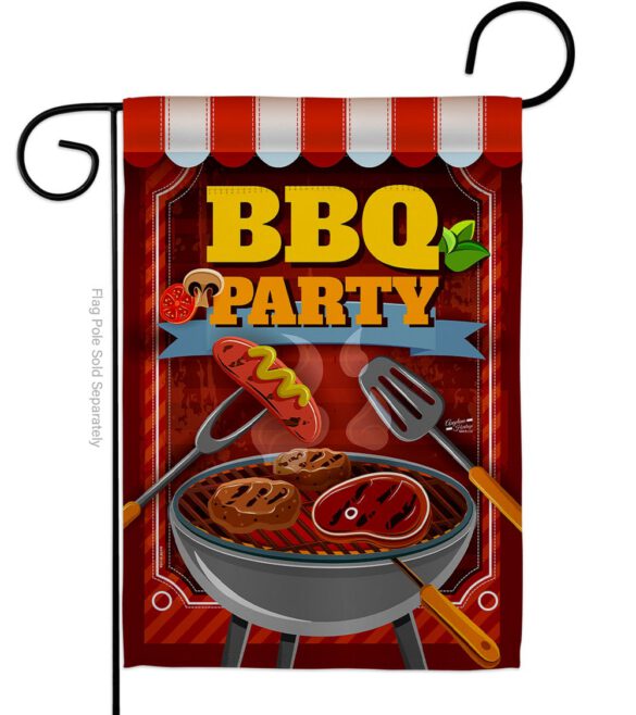 BBQ Party - Fun In The Sun Summer Vertical Impressions Decorative Flags HG137227 Made In USA - Image 2