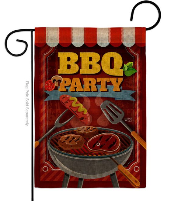 BBQ Party - Fun In The Sun Summer Vertical Impressions Decorative Flags HG137227 Made In USA - Image 12