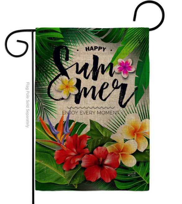Enjoy Every Moment - Fun In The Sun Summer Vertical Impressions Decorative Flags HG137447 Made In USA - Image 11