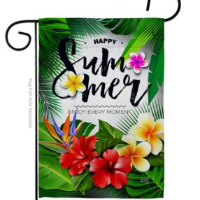 Enjoy Every Moment - Fun In The Sun Summer Vertical Impressions Decorative Flags HG137447 Made In USA