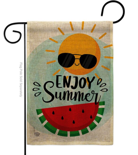 Enjoy Summer - Fun In The Sun Summer Vertical Impressions Decorative Flags HG192229 Made In USA - Image 11