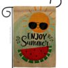 Enjoy Summer - Fun In The Sun Summer Vertical Impressions Decorative Flags HG192229 Made In USA