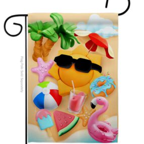 Chilling Sun - Fun In The Sun Summer Vertical Impressions Decorative Flags HG192611 Made In USA