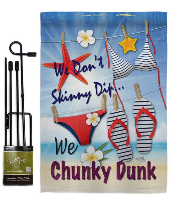 Chunky Dunk - Fun In The Sun Summer Vertical Impressions Decorative Flags HG106004 Made In USA - Image 4
