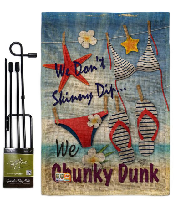 Chunky Dunk - Fun In The Sun Summer Vertical Impressions Decorative Flags HG106004 Made In USA - Image 9