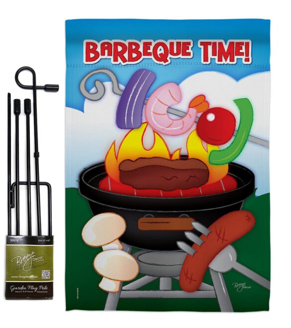 Barbeque Time - Fun In The Sun Summer Vertical Impressions Decorative Flags HG106053 Imported - Image 5