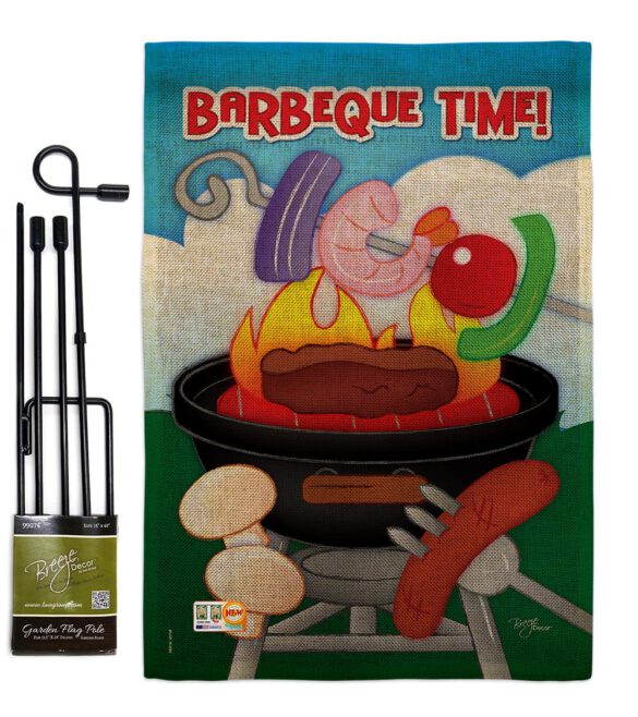 Barbeque Time - Fun In The Sun Summer Vertical Impressions Decorative Flags HG106053 Imported - Image 10
