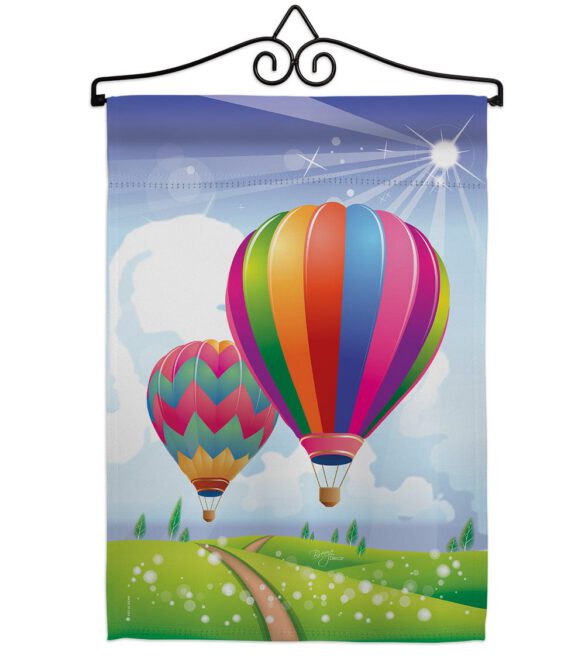 Balloon Festival - Fun In The Sun Summer Vertical Impressions Decorative Flags HG106058 Made In USA - Image 8