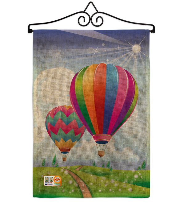 Balloon Festival - Fun In The Sun Summer Vertical Impressions Decorative Flags HG106058 Made In USA - Image 11