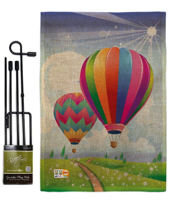 Balloon Festival - Fun In The Sun Summer Vertical Impressions Decorative Flags HG106058 Made In USA - Image 10