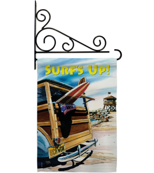 Beach Wagon - Fun In The Sun Summer Vertical Impressions Decorative Flags HG106068 Made In USA - Image 11