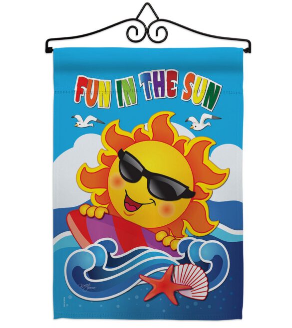 Fun in the Sun - Fun In The Sun Summer Vertical Impressions Decorative Flags HG106069 Made In USA - Image 7