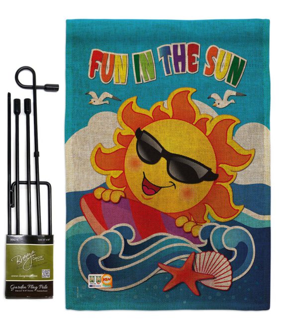 Fun in the Sun - Fun In The Sun Summer Vertical Impressions Decorative Flags HG106069 Made In USA - Image 9