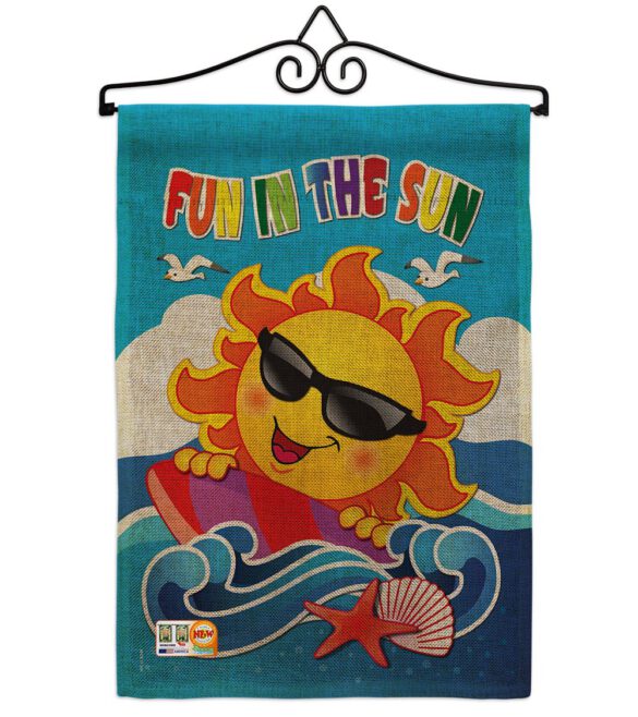 Fun in the Sun - Fun In The Sun Summer Vertical Impressions Decorative Flags HG106069 Made In USA - Image 10