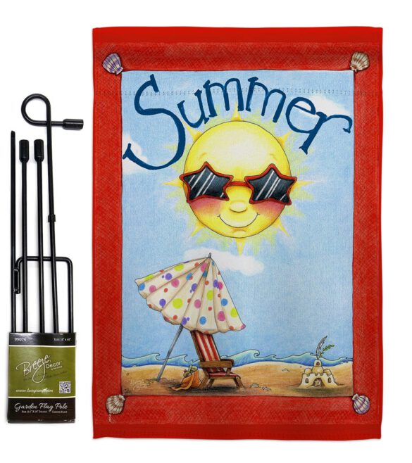 Fun in Summer - Fun In The Sun Summer Vertical Impressions Decorative Flags HG106074 Made In USA - Image 4