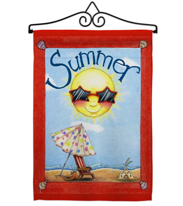Fun in Summer - Fun In The Sun Summer Vertical Impressions Decorative Flags HG106074 Made In USA - Image 7