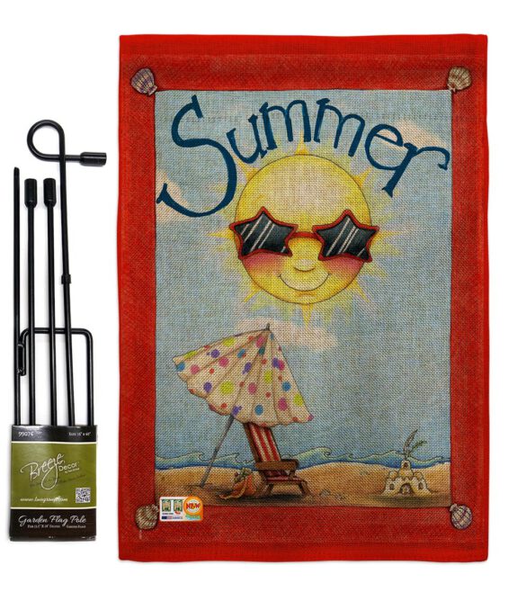 Fun in Summer - Fun In The Sun Summer Vertical Impressions Decorative Flags HG106074 Made In USA - Image 9