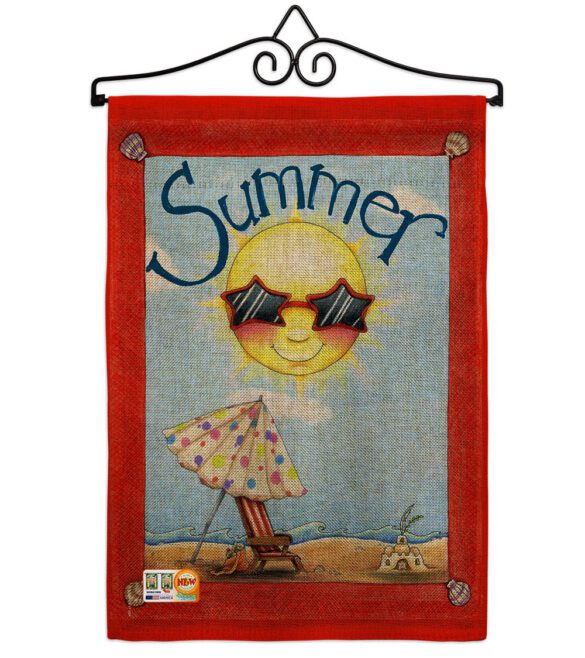 Fun in Summer - Fun In The Sun Summer Vertical Impressions Decorative Flags HG106074 Made In USA - Image 10