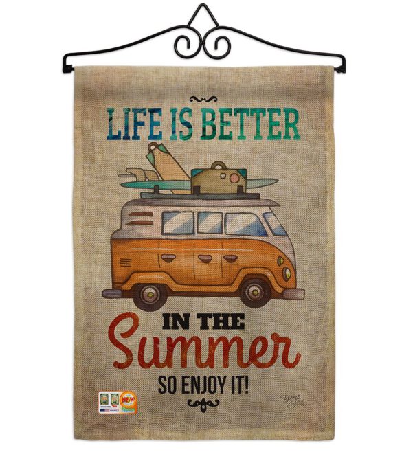 Better in Summer - Fun In The Sun Summer Vertical Impressions Decorative Flags HG106077 Made In USA - Image 10