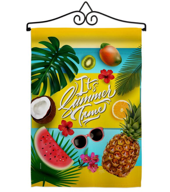 Fruity Summer Time - Fun In The Sun Summer Vertical Impressions Decorative Flags HG106085 Made In USA - Image 7