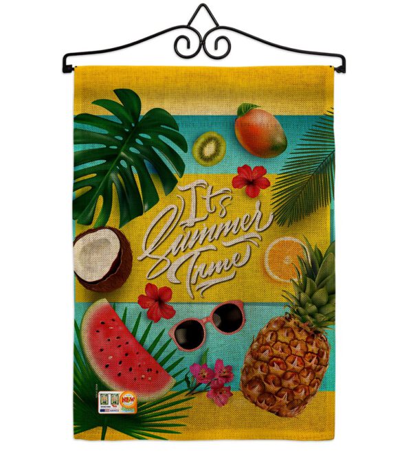 Fruity Summer Time - Fun In The Sun Summer Vertical Impressions Decorative Flags HG106085 Made In USA - Image 10