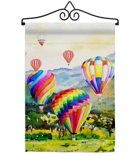 Escape Hot Air Balloon - Fun In The Sun Summer Vertical Impressions Decorative Flags HG106112 Made In USA - Image 7