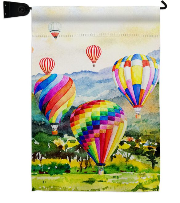 Escape Hot Air Balloon - Fun In The Sun Summer Vertical Impressions Decorative Flags HG106112 Made In USA - Image 21