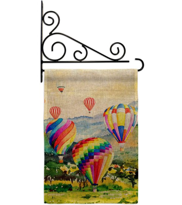 Escape Hot Air Balloon - Fun In The Sun Summer Vertical Impressions Decorative Flags HG106112 Made In USA - Image 18