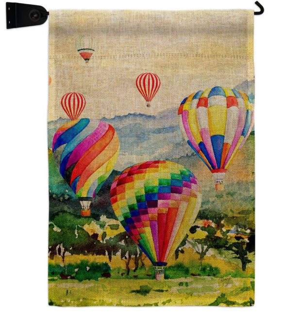 Escape Hot Air Balloon - Fun In The Sun Summer Vertical Impressions Decorative Flags HG106112 Made In USA - Image 22