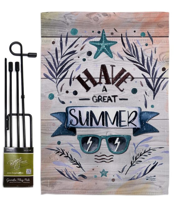 Have a Great Summer - Fun In The Sun Summer Vertical Impressions Decorative Flags HG137016 Made In USA - Image 4