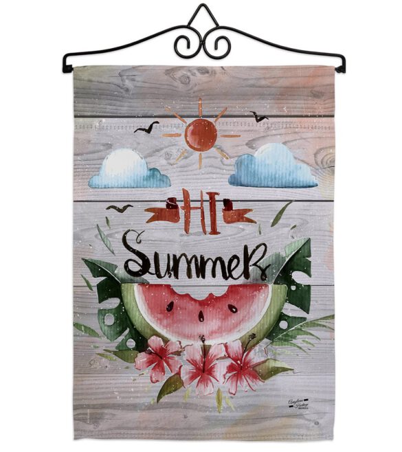 Hi Summer - Fun In The Sun Summer Vertical Impressions Decorative Flags HG137017 Made In USA - Image 7