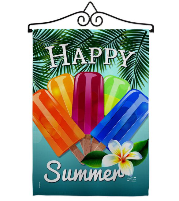 Happy Summer Pop - Fun In The Sun Summer Vertical Impressions Decorative Flags HG137027 Made In USA - Image 7