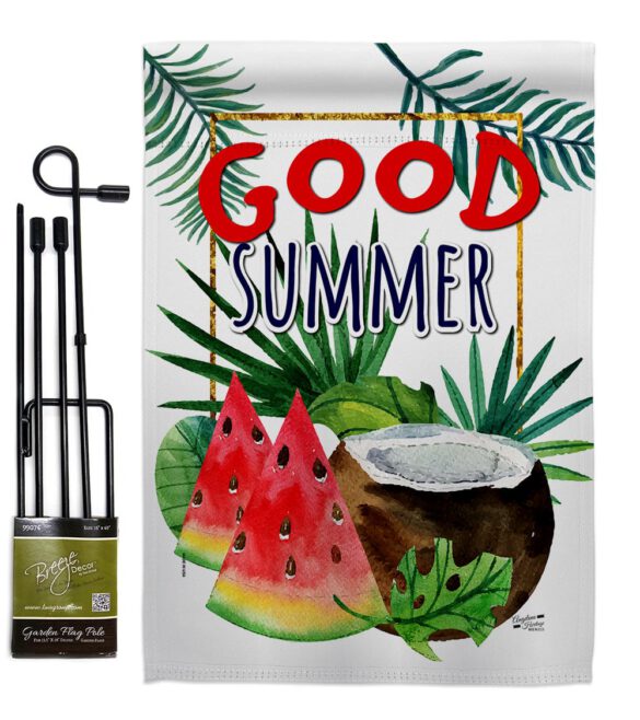 Good Summer Fruite - Fun In The Sun Summer Vertical Impressions Decorative Flags HG137065 Made In USA - Image 4