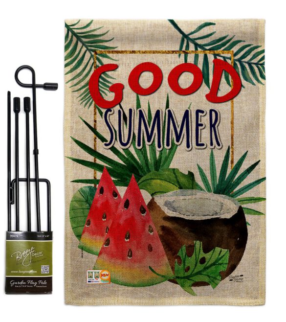 Good Summer Fruite - Fun In The Sun Summer Vertical Impressions Decorative Flags HG137065 Made In USA - Image 9