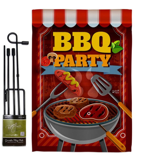 BBQ Party - Fun In The Sun Summer Vertical Impressions Decorative Flags HG137227 Made In USA - Image 5
