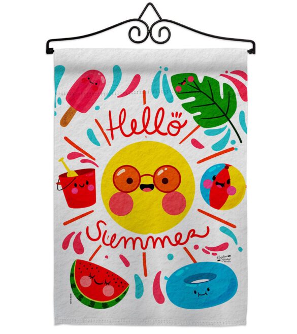 Hallo Summer - Fun In The Sun Summer Vertical Impressions Decorative Flags HG137440 Made In USA - Image 7
