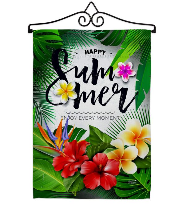 Enjoy Every Moment - Fun In The Sun Summer Vertical Impressions Decorative Flags HG137447 Made In USA - Image 7