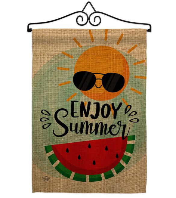 Enjoy Summer - Fun In The Sun Summer Vertical Impressions Decorative Flags HG192229 Made In USA - Image 7