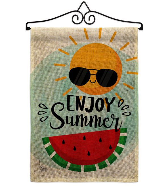 Enjoy Summer - Fun In The Sun Summer Vertical Impressions Decorative Flags HG192229 Made In USA - Image 13