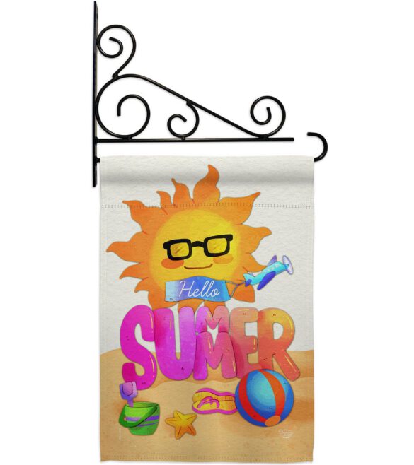 Hello Summer - Fun In The Sun Summer Vertical Impressions Decorative Flags HG192397 Made In USA - Image 8