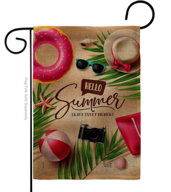 Enjoy Every Monent - Fun In The Sun Summer Horizontal Impressions Decorative Flags HG130399 Made In USA - Image 22