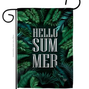 Hello Summer - Fun In The Sun Summer Vertical Impressions Decorative Flags HG190070 Made In USA