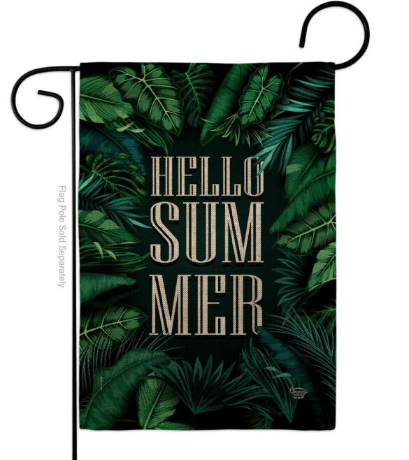 Hello Summer - Fun In The Sun Summer Vertical Impressions Decorative Flags HG190070 Made In USA - Image 22