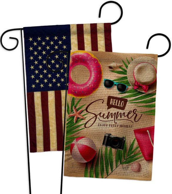 Enjoy Every Monent - Fun In The Sun Summer Horizontal Impressions Decorative Flags HG130399 Made In USA - Image 28