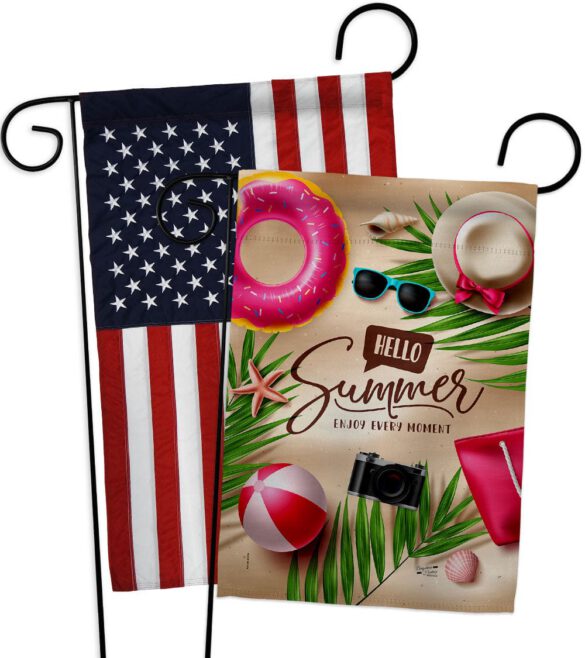 Enjoy Every Monent - Fun In The Sun Summer Horizontal Impressions Decorative Flags HG130399 Made In USA - Image 9