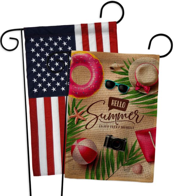 Enjoy Every Monent - Fun In The Sun Summer Horizontal Impressions Decorative Flags HG130399 Made In USA - Image 30